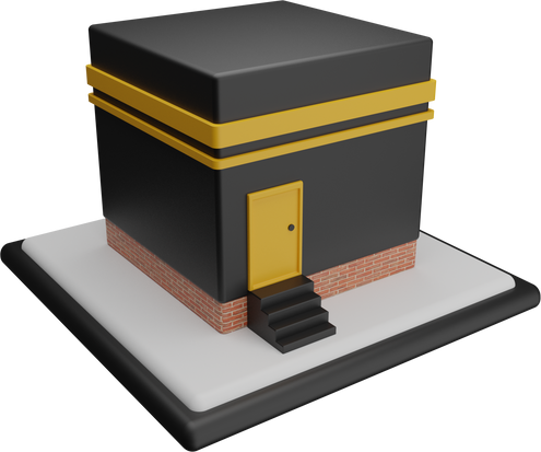3D KA'BAH Transparant